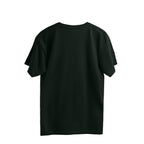 Black t-shirt on a white background