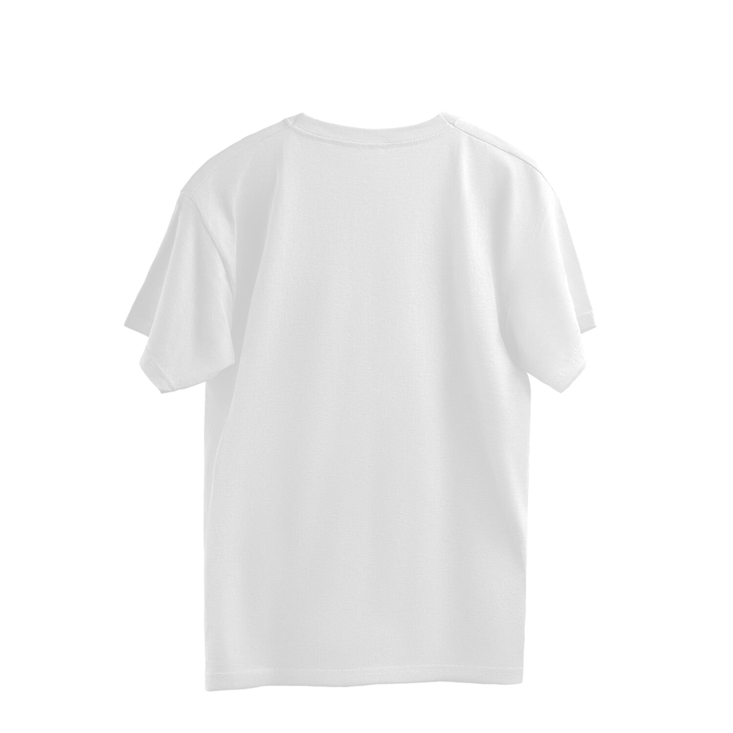 White t-shirt on a white background