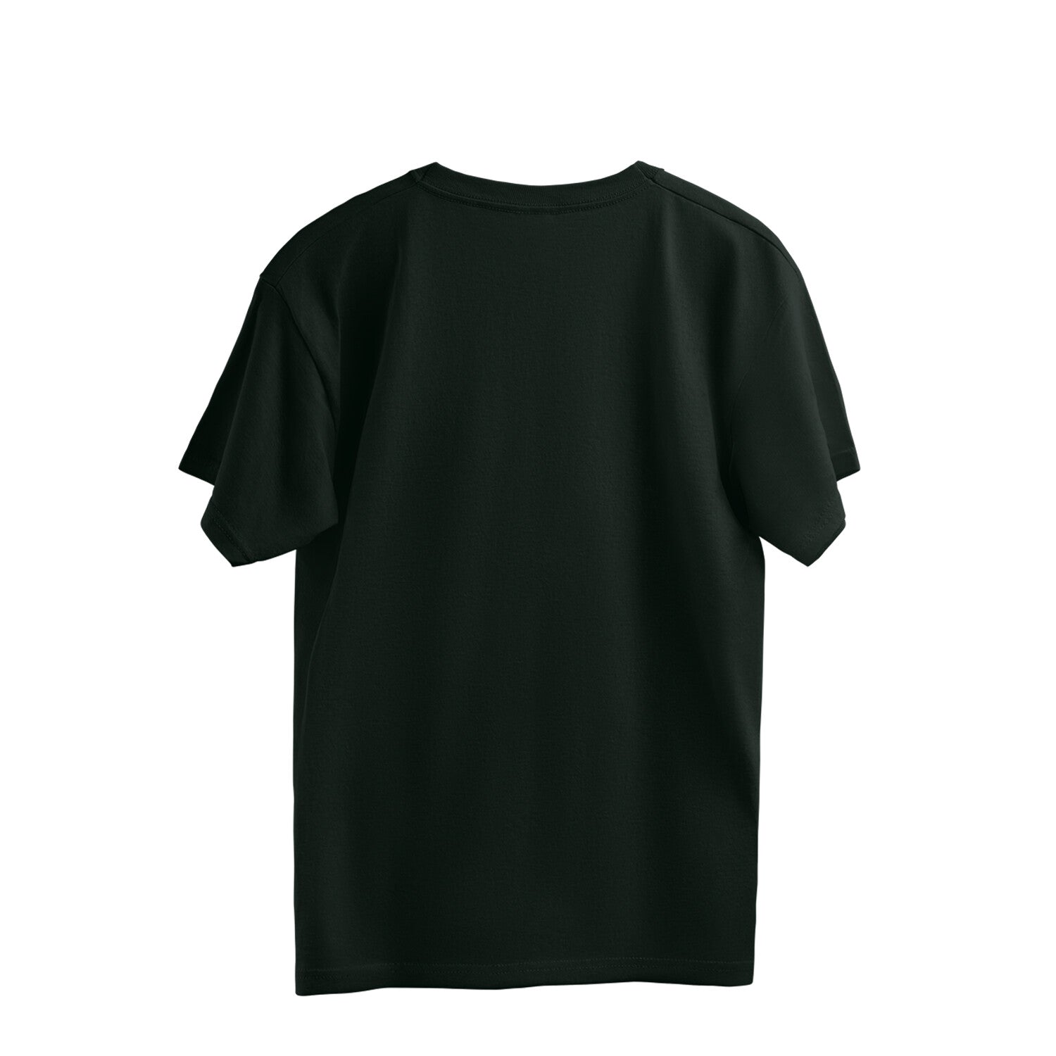 bottle green t-shirt on a white background