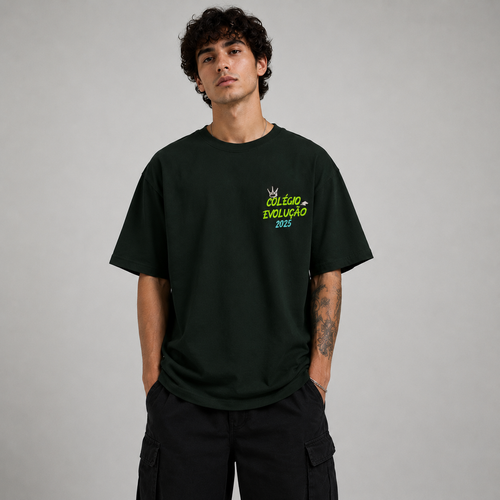 Colegio Evalucao Oversized Graphic T-Shirt – Streetwear College Style Tee